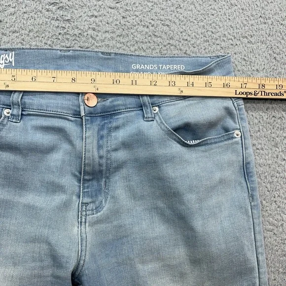 Mugsy Grands Jeans Mens 33x30 Tapered Blue Stretch Denim Light Wash - Picture 3 of 12